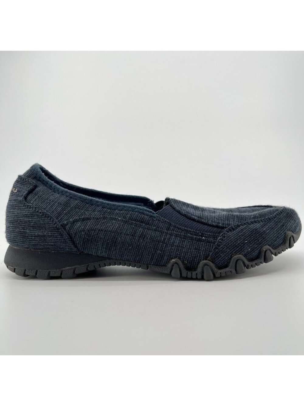 Skechers Bikers Lounger Womens Size 7.5 Blue Gray Casual Walking Slip-On Shoes